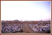 More than 10,000 devotees had assembled for the celebration