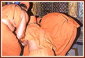 Prostrating before Lord Gopinathji