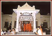 At the porch of the mandir