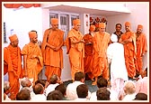 Blessing and appreciating the services of the volunteers