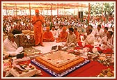 Blessings during the yagna