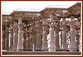 The pillars of the mandir 