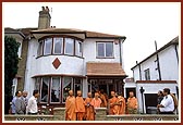 At Dollis Hill, London, where Yogiji Maharaj had stayed in 1970