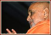 Swamishri in a devotional and humble mood