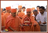 Inaugurating the mandir