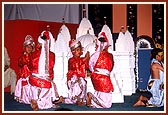 Balaks perform a colorful dance in the evening assembly