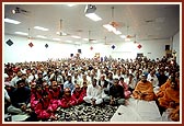 Satsang assembly in mandir