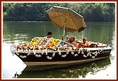 As part of the festival rituals of Jaljilani, the Lord is taken for a boat ride