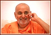 Swamishri 's divinity is reflected by his illustrious, joyful, stress-free personality