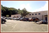An outside view of the Clifton mandir