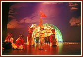 Youths performing their well-rehearsed dances