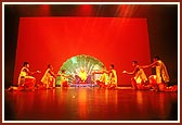 Youths performing their well-rehearsed dances