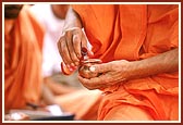 Water from holy rivers - Ganga, Yamuna, Narmada, Sarayu, Ghela .... poured in the kalash