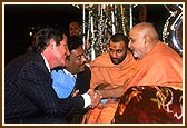 Swamishri with guest