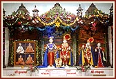 Deities at the Shri Swaminarayan Mandir, Navsari
