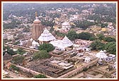 Aerial views of the magnificent 800 year-old Jagannathpuri mandir