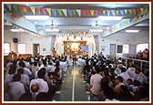 The interior hall of mandir