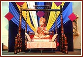 Thakorji placed in a hindolo