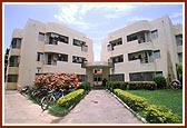Hostel blocks at the Akshar Purushottam Chhatralaya (APC)