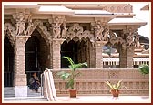 The beautifully carved mandir in consonance with Hindu Sthapti Shastra has become a sanctuary for darshan and contemplation&nbsp;
