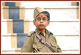 A child 'Jawan' dressed for the occasion