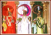 Shri Dham, Dhami and Mukta adorned in the tricolors of the Indian flag on Independance Day