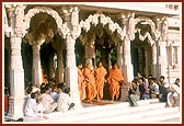 Swamishri in the mandir