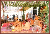 A bhajan sung by sadhus during the assembly