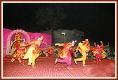 Colorful folk dances by balaks and youths 