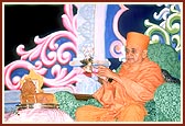 Performs the fifth and final arti of Thakorji in the festival&nbsp;
