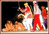 Youths enact the story of Uga Khuman
