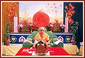 Swamishri during his morning puja
