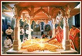 Swamishri at Yogi Smruti Mandir
