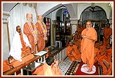 The day marked Swamishri's diksha day into parshad at the hands of Shastriji Maharaj
