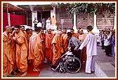 ... blesses a disabled child