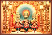 New Year's Day darshan of Shri Dham, Dhami and Mukta