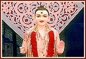 Shri Ghanshyam Maharaj during the yagna rituals