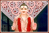 Shri Ghanshyam Maharaj during the yagna rituals