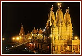 The beautiful and impressive mandir