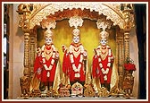 The murtis adorned for the mandir patotsav (5th inauguration anniversary)  