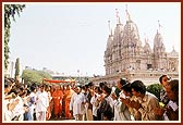 ... behind the mandir complex