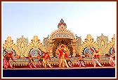 The welcome dance being performed by the dance troupe of youths