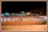 Welcome assembly at Akshar Vadi, Bhavnagar