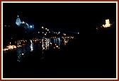 Over 5,000 divas float away into the distance on river Ghela