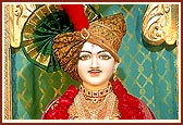 Newly consecrated murti of Shri Ghanshyam Maharaj