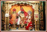 Shri Harikrishna Maharaj, Shri Gopinathji and Shri Radhaji