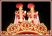 The murtis of Akshar Purushottam Maharaj