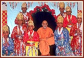 Swamishri blesses the balaks and kishores