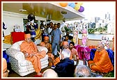 Shri C. P. Patel talks to Swamishri