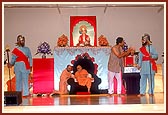 Kishores enact the story of Govind Bhagat in the evening assembly